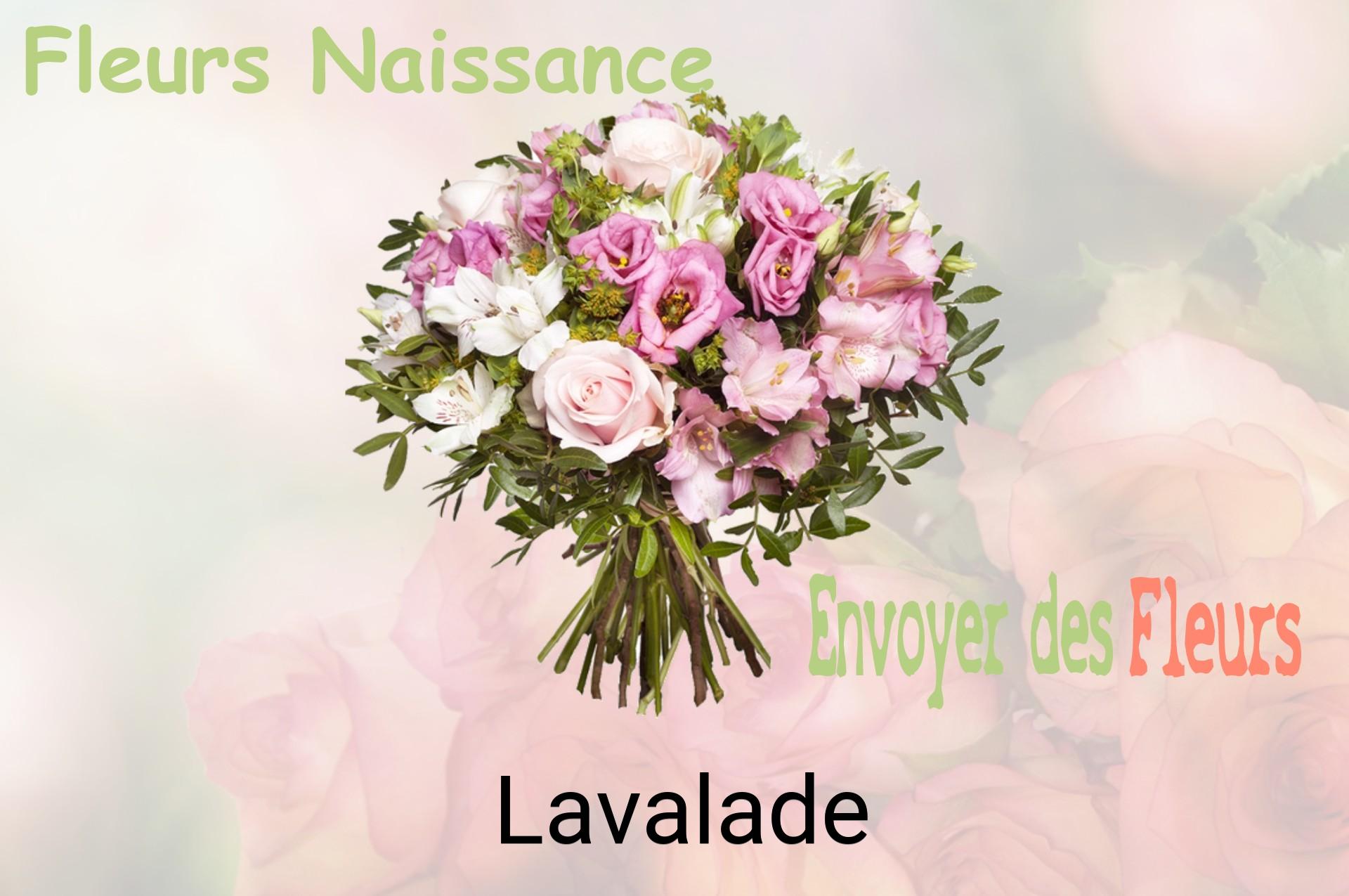 Bouquet de fleurs de naissance livré à Lavalade